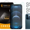 (2 Pack) Supershieldz Anti Glare And Anti Fingerprint (Matte) Screen Protector Designed For Apple IPhone 12 Pro (6.1 Inch) + Camera Lens [Tempered Glass] Anti Scratch, Bubble Free