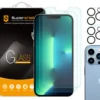 [2-Pack] Supershieldz For Apple IPhone 13 Pro Max (6.7 Inch) + Camera Lens Tempered Glass Screen Protector, Anti-Scratch, Bubble Free