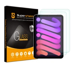 [2-Pack] Supershieldz For Apple IPad Mini 6 (2021, 6th Generation) 8.3 Inch Tempered Glass Screen Protector, Anti-Scratch, Bubble Free
