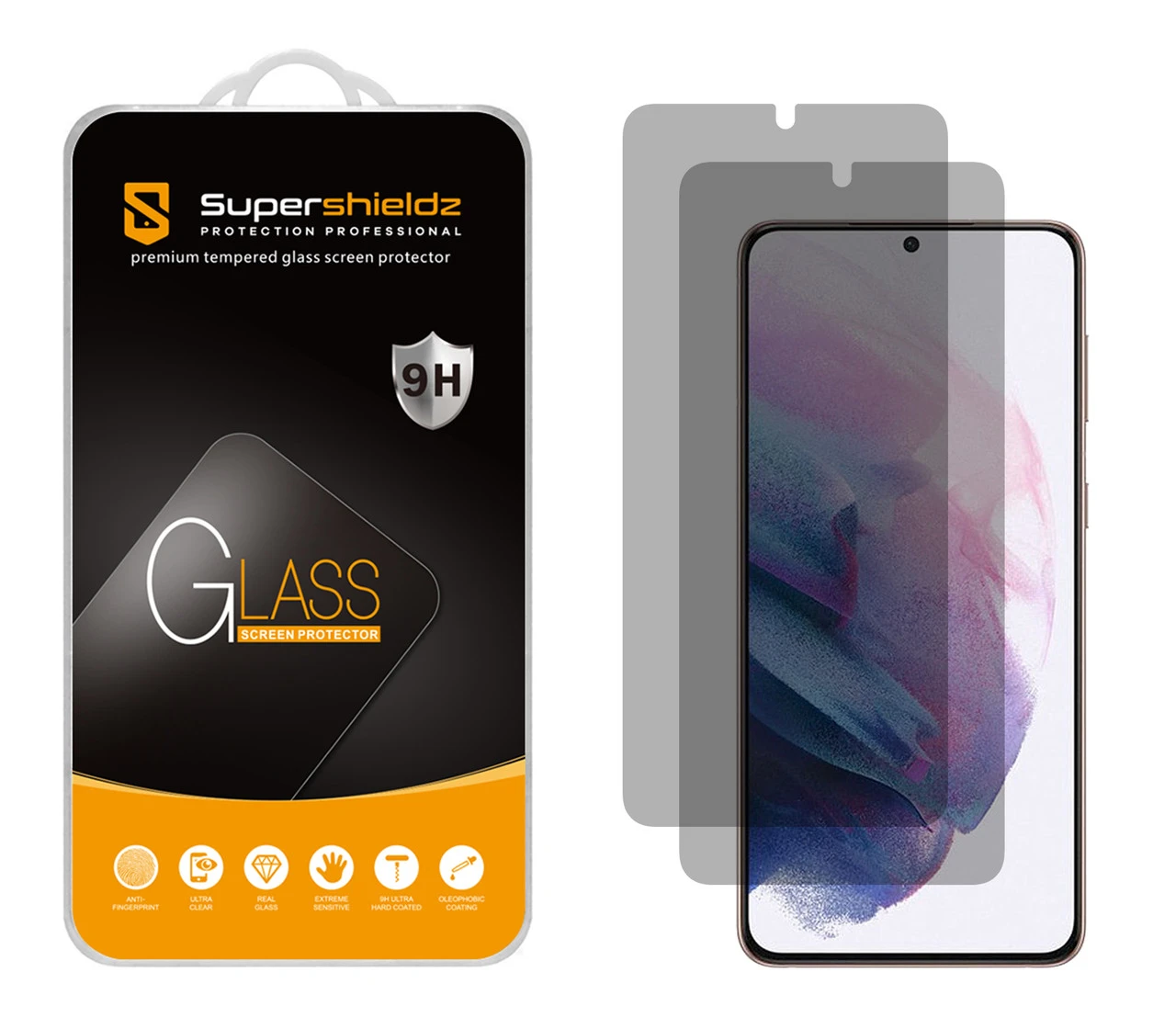 (2 Pack) Supershieldz (Privacy) Anti Spy Screen Protector Designed For Samsung Galaxy S21 Plus 5G, Tempered Glass, Anti Scratch, Bubble Free 1 (2 Pack) Supershieldz (Privacy) Anti Spy Screen Protector Designed For Samsung Galaxy S21 Plus 5G, Tempered Glass, Anti Scratch, Bubble Free