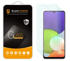 [3-Pack] Supershieldz For Samsung Galaxy F22 Tempered Glass Screen Protector, Anti-Scratch, Anti-Fingerprint, Bubble Free
