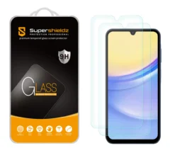 (2 Pack) Supershieldz Designed For Samsung Galaxy A15 5G Tempered Glass Screen Protector, Anti Scratch, Bubble Free